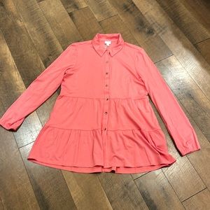 NWT! Coral Tunic/ Shirt